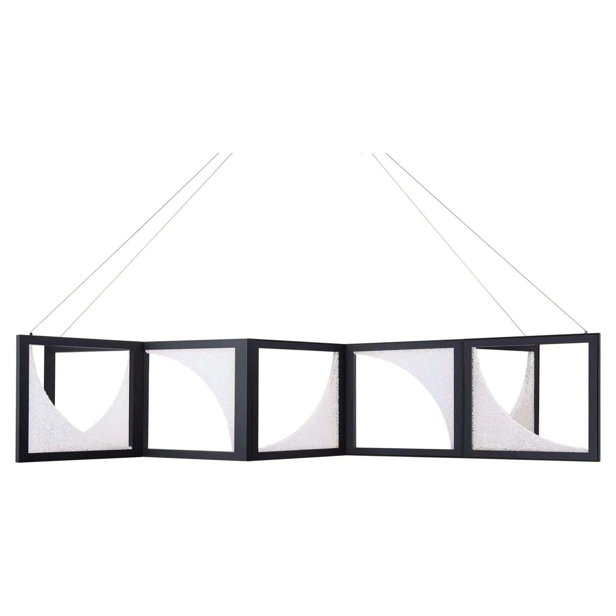 Schonbek Beyond - Luna 7 Light LED Linear Pendant - BPD94261-BK - Canada Light Shop