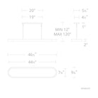 Schonbek Beyond - Marquis LED Linear Pendant - BPD83247-AB - Canada Light Shop