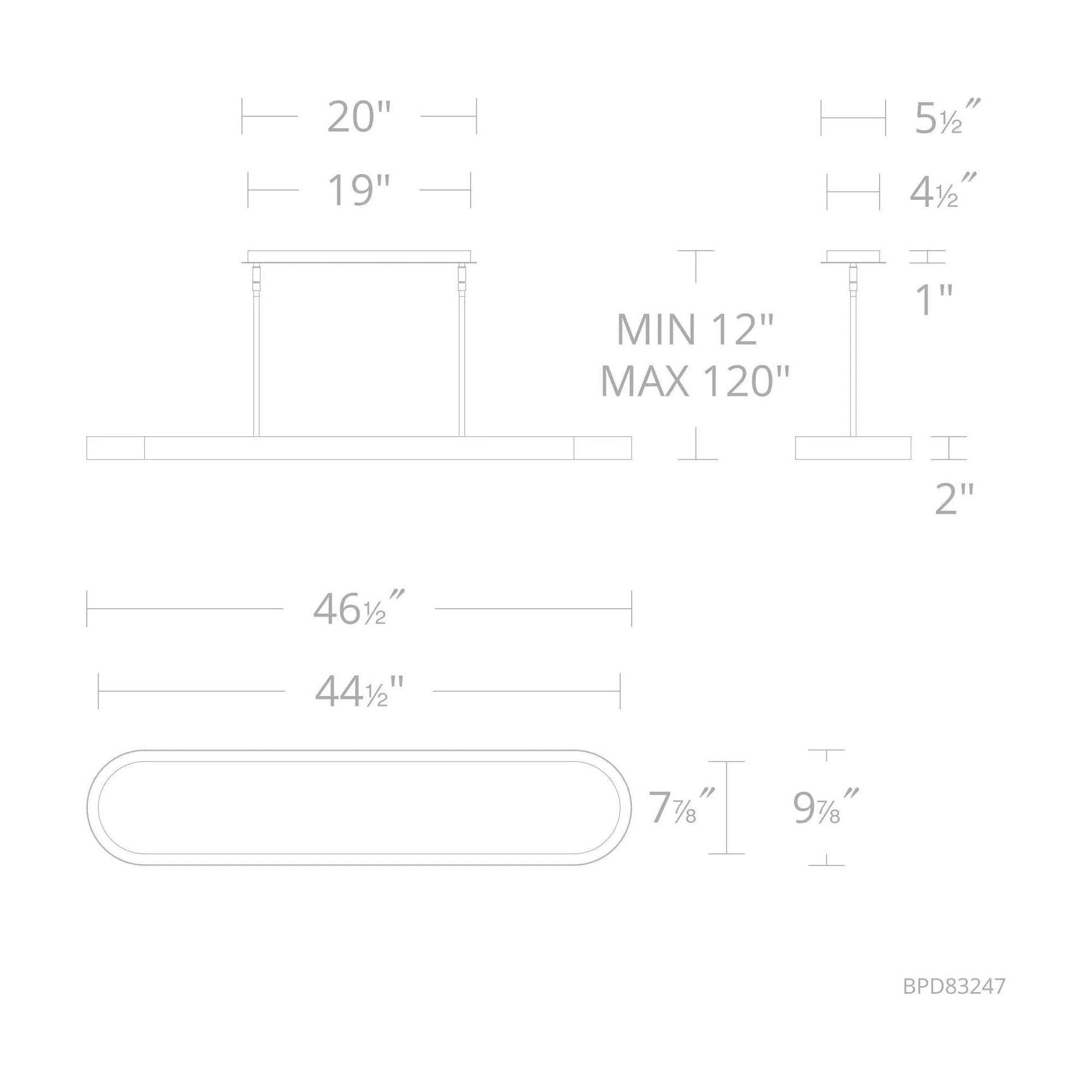 Schonbek Beyond - Marquis LED Linear Pendant - BPD83247-AB - Canada Light Shop