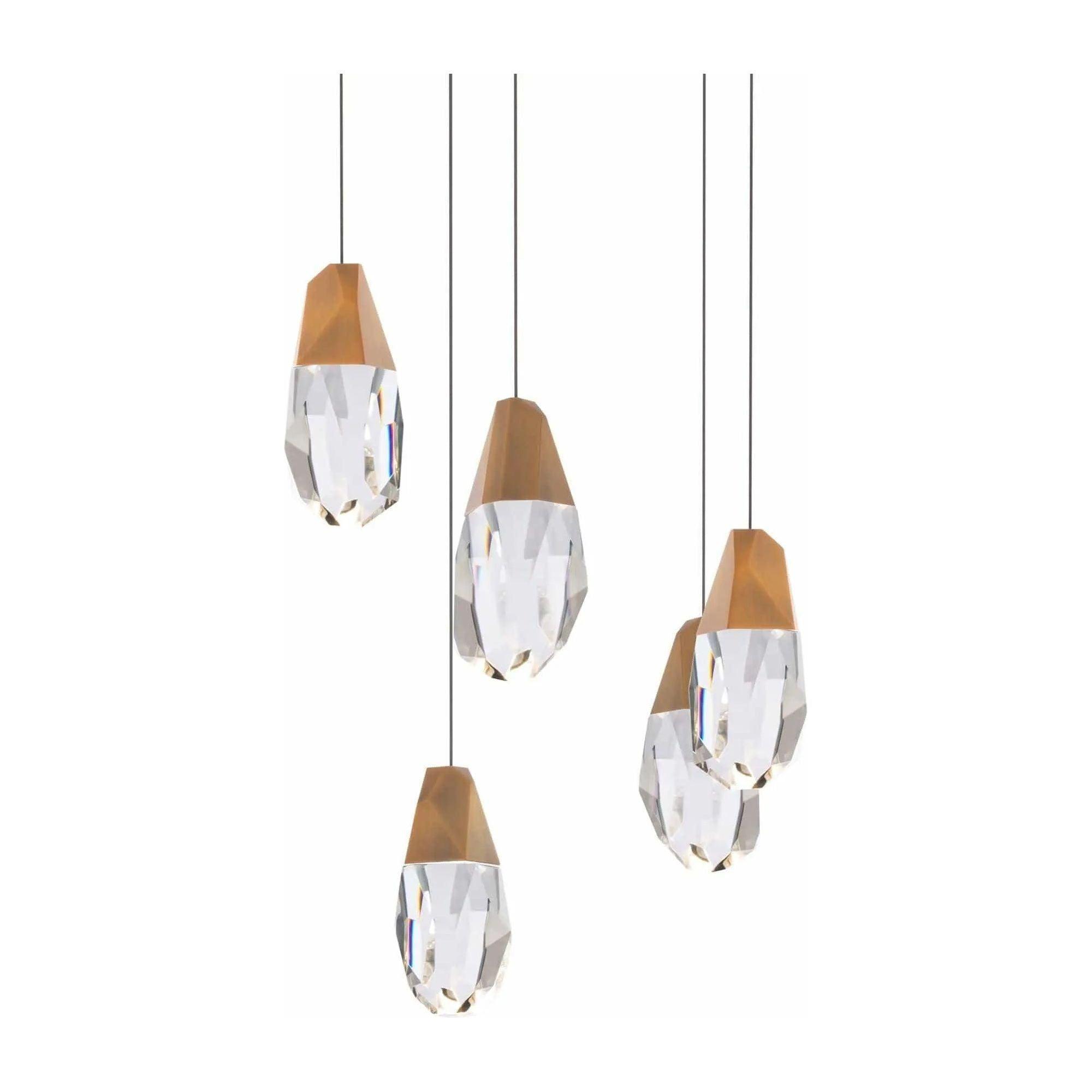 Schonbek Beyond - Martini 5 Light LED Multi-Light Pendant - BPD20205O-AB - Canada Light Shop