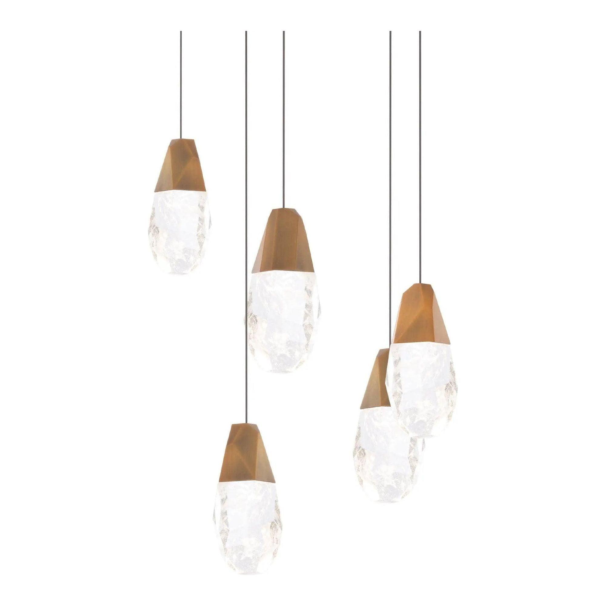 Schonbek Beyond - Martini 5 Light LED Multi-Light Pendant - BPD20205OH-AB - Canada Light Shop