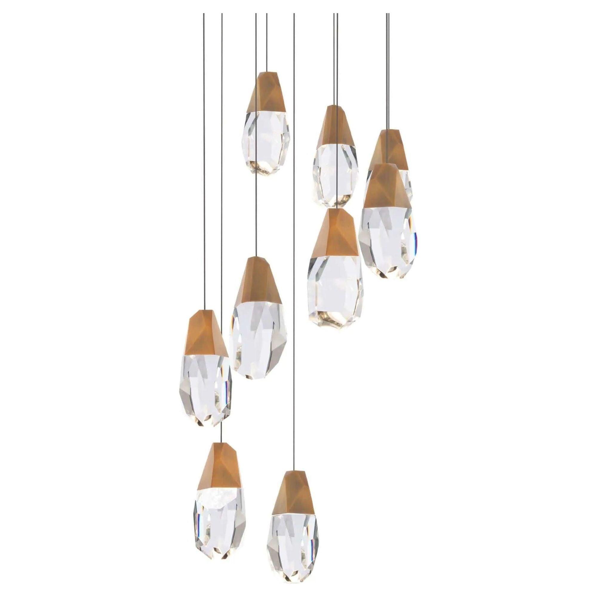 Schonbek Beyond - Martini 9 Light LED Multi-Light Pendant - BPD20209O-AB - Canada Light Shop