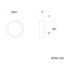 Schonbek Beyond - Melange LED Flush Mount - BFM61208-AB - Canada Light Shop