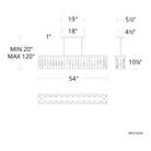 Schonbek Beyond - Mirage LED Linear Pendant - BPD16254-BK - Canada Light Shop