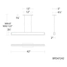 Schonbek Beyond - Mystique LED Linear Pendant - BPD47242-BK - Canada Light Shop
