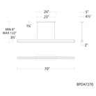 Schonbek Beyond - Mystique LED Linear Pendant - BPD47242-BK - Canada Light Shop