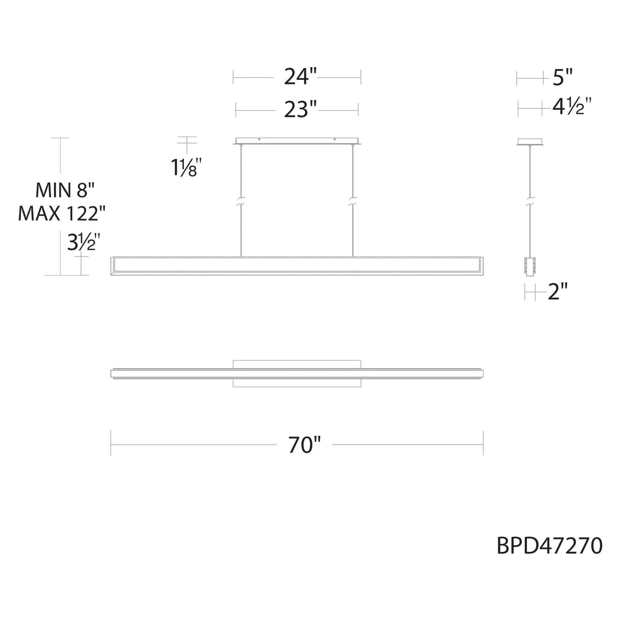 Schonbek Beyond - Mystique LED Linear Pendant - BPD47242-BK - Canada Light Shop