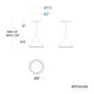 Schonbek Beyond - Primrose LED Mini Pendant - BPD34208-BK - Canada Light Shop
