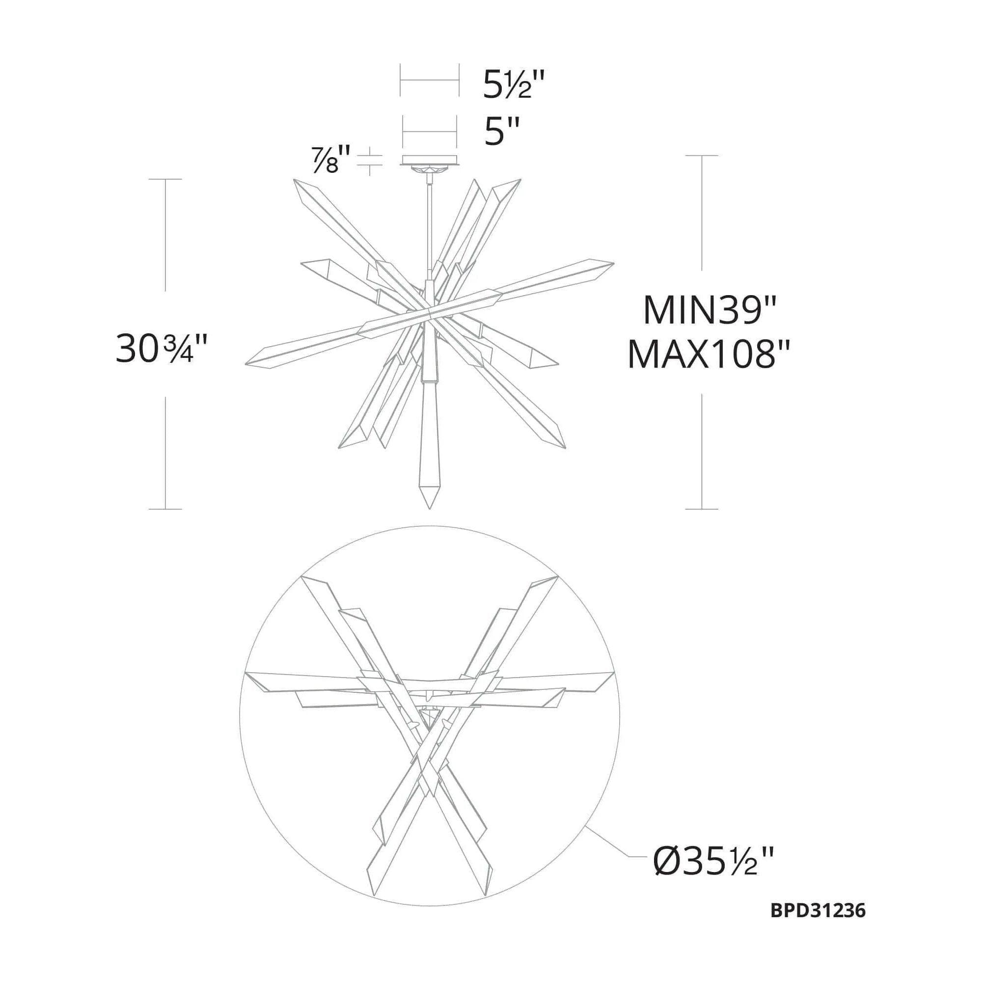 Schonbek Beyond - Solitude LED Pendant - BPD31236-AB - Canada Light Shop