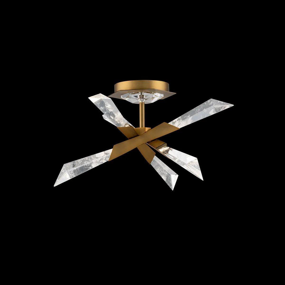 Schonbek Beyond - Solitude LED Semi-Flush Mount - BFM31417-AB - Canada Light Shop