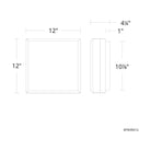 Schonbek Beyond - Whisper LED Flush Mount - BFM39212-AB - Canada Light Shop