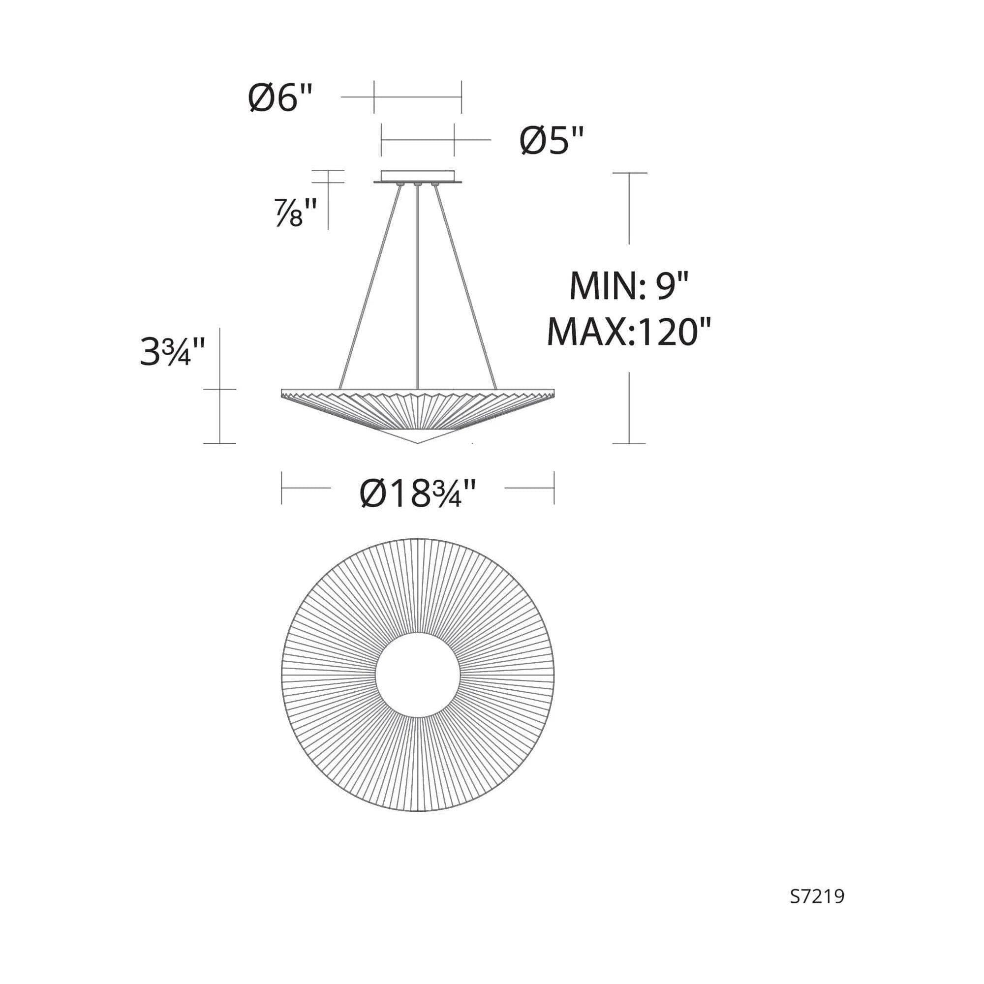 Schonbek Signature - Origami Pendant - S7219-700H - Canada Light Shop