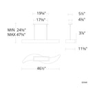 Schonbek Signature - Soleil Linear Pendant - S3548-18O - Canada Light Shop