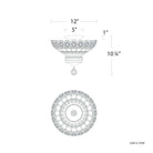 Schonbek Signature - Sterling Semi-Flush Mount - S2912-702H - Canada Light Shop