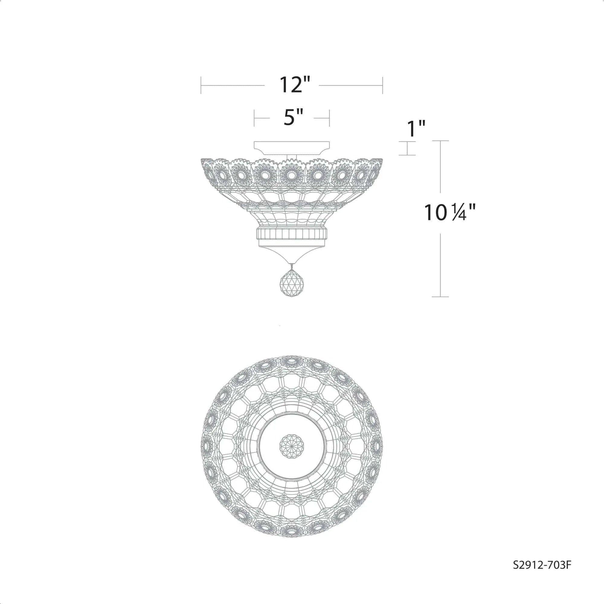 Schonbek Signature - Sterling Semi-Flush Mount - S2912-702H - Canada Light Shop