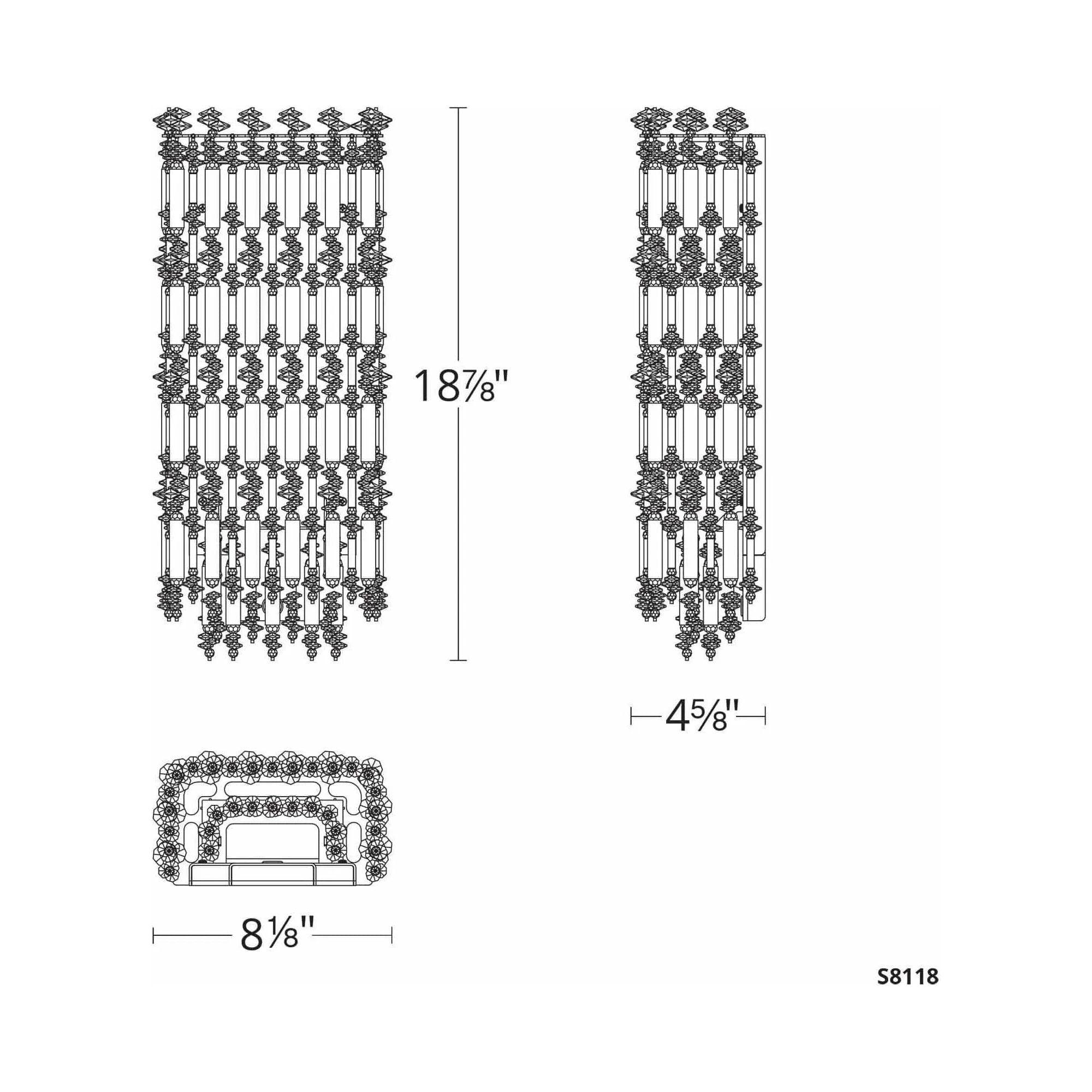 Schonbek Signature - Tahitian Wall Sconce - S8118-51O - Canada Light Shop
