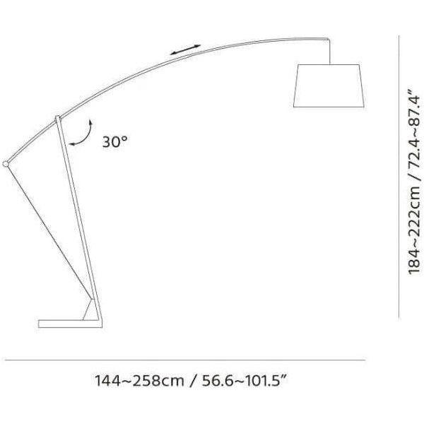 Seed Design - Archer Mega Floor Lamp - SQ-603FLR-BK - Canada Light Shop