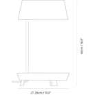 Seed Design - Carry Mini Table Lamp - SQ-6353MDU-WH - Canada Light Shop