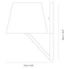 Seed Design - Concom Wall Lamp - SQ-513MW-BK - Canada Light Shop