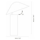 Seed Design - Damo Table Simple Lamp - SQ-339MDRS-BK - Canada Light Shop