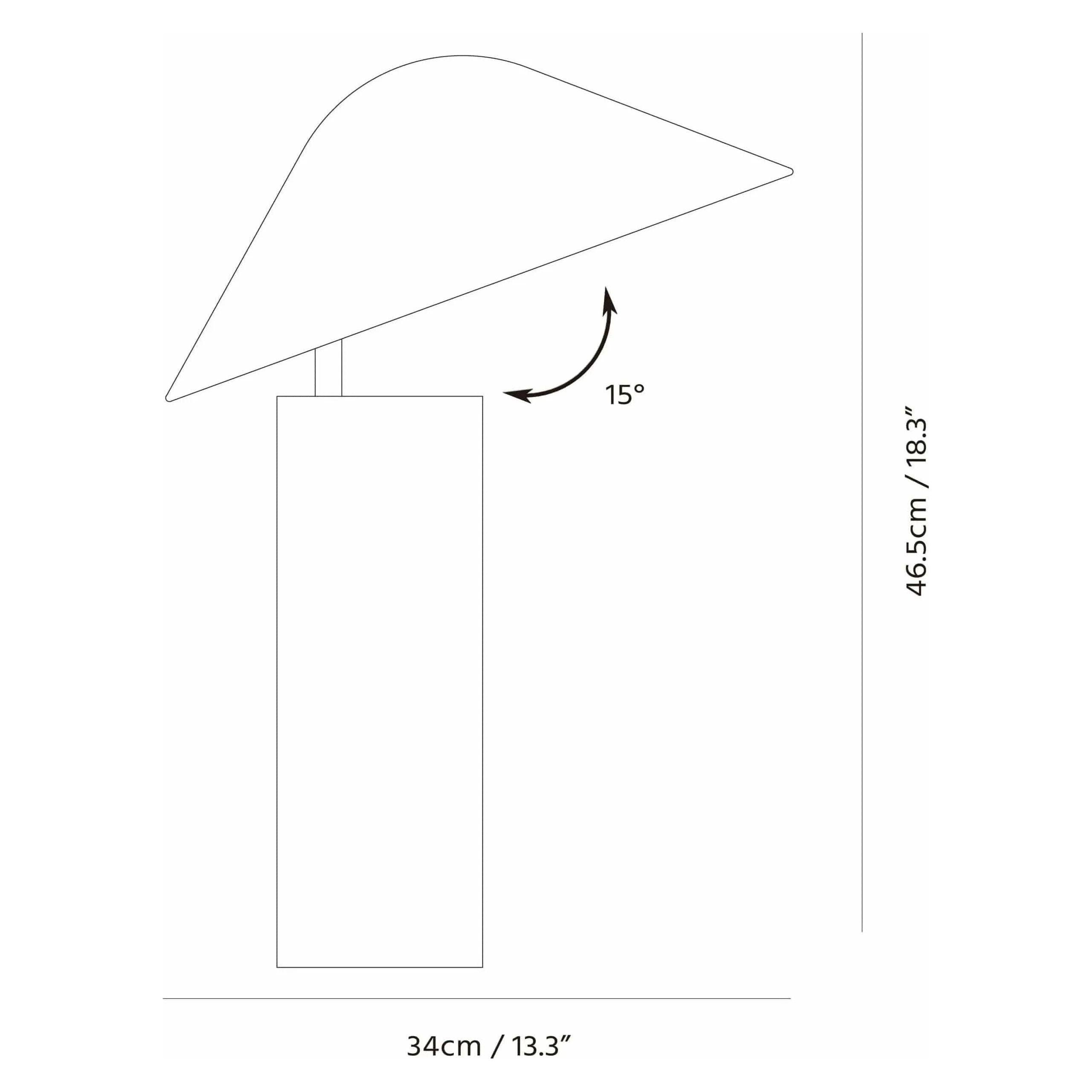 Seed Design - Damo Table Simple Lamp - SQ-339MDRS-BK - Canada Light Shop