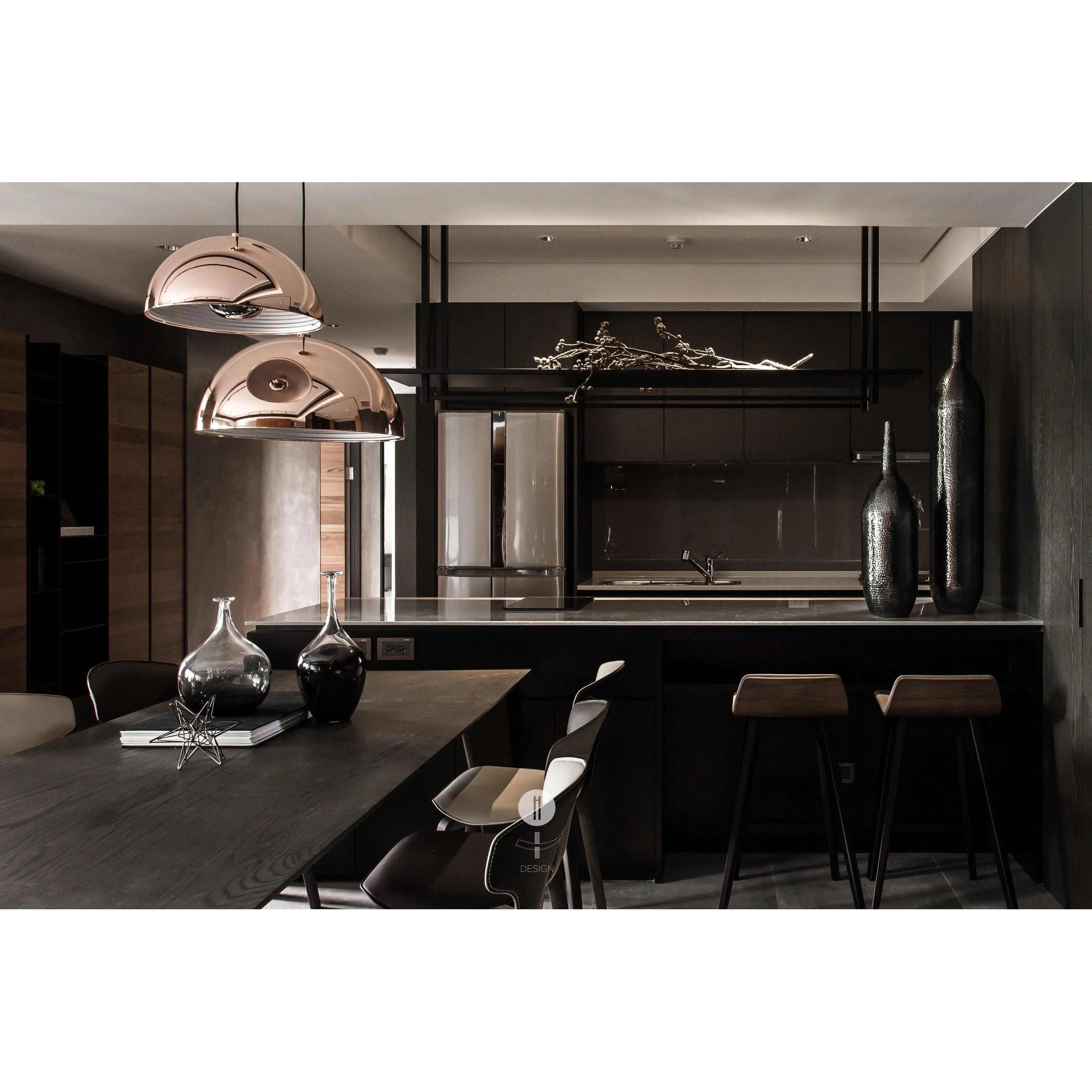 Seed Design - Dome Pendant Light - SQ-360MP-BK - Canada Light Shop