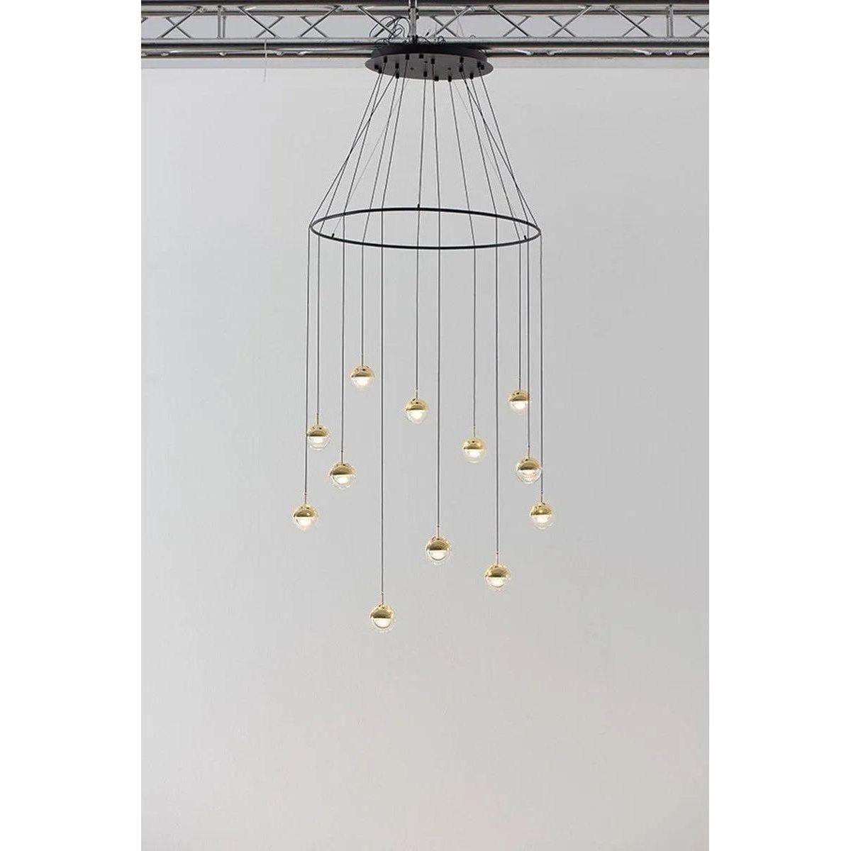 Seed Design - Dora Pendant Light 12 With Ring - SLD-1010PC12-BRS - Canada Light Shop