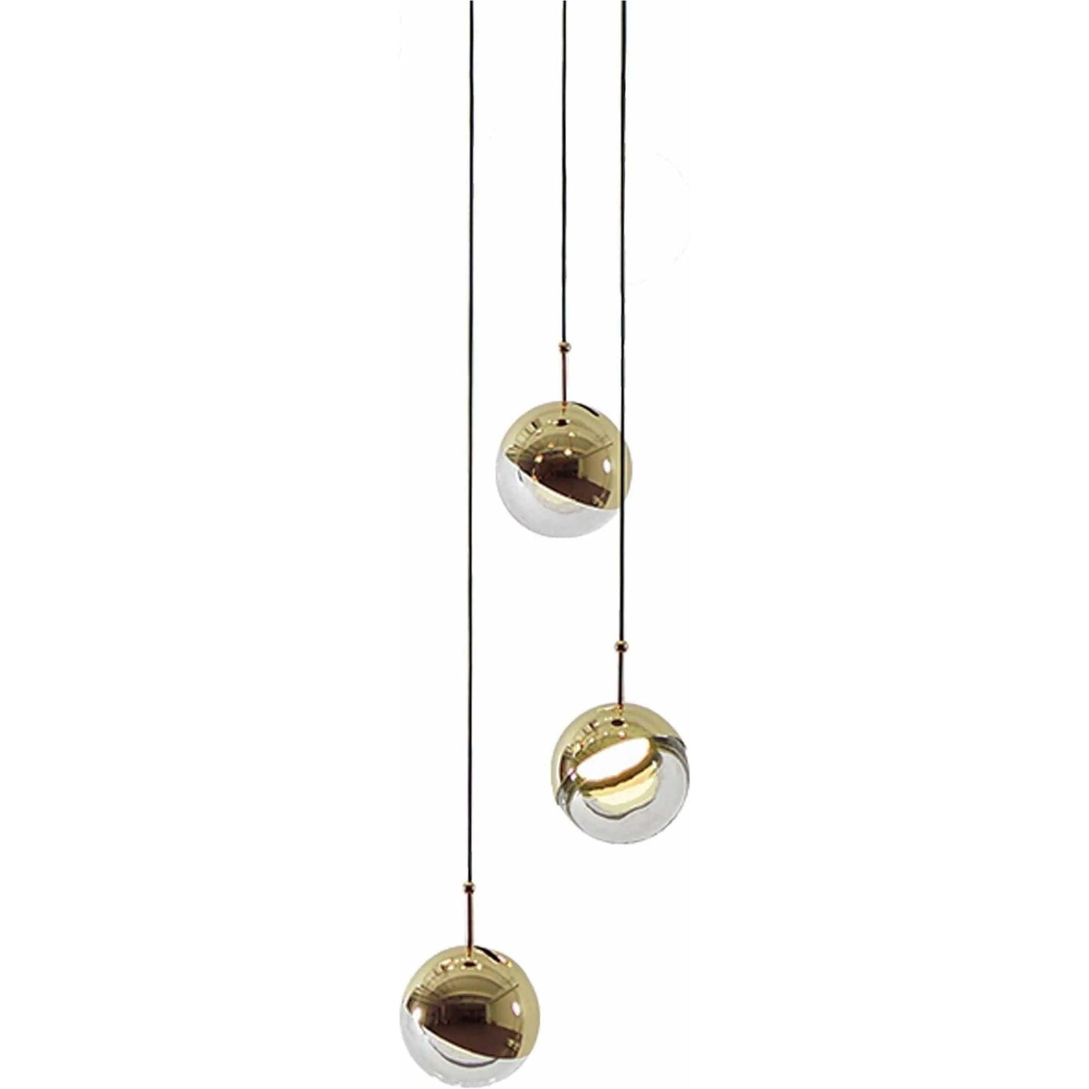 Seed Design - Dora Pendant Light 3 - SLD-1010P3-BRS - Canada Light Shop
