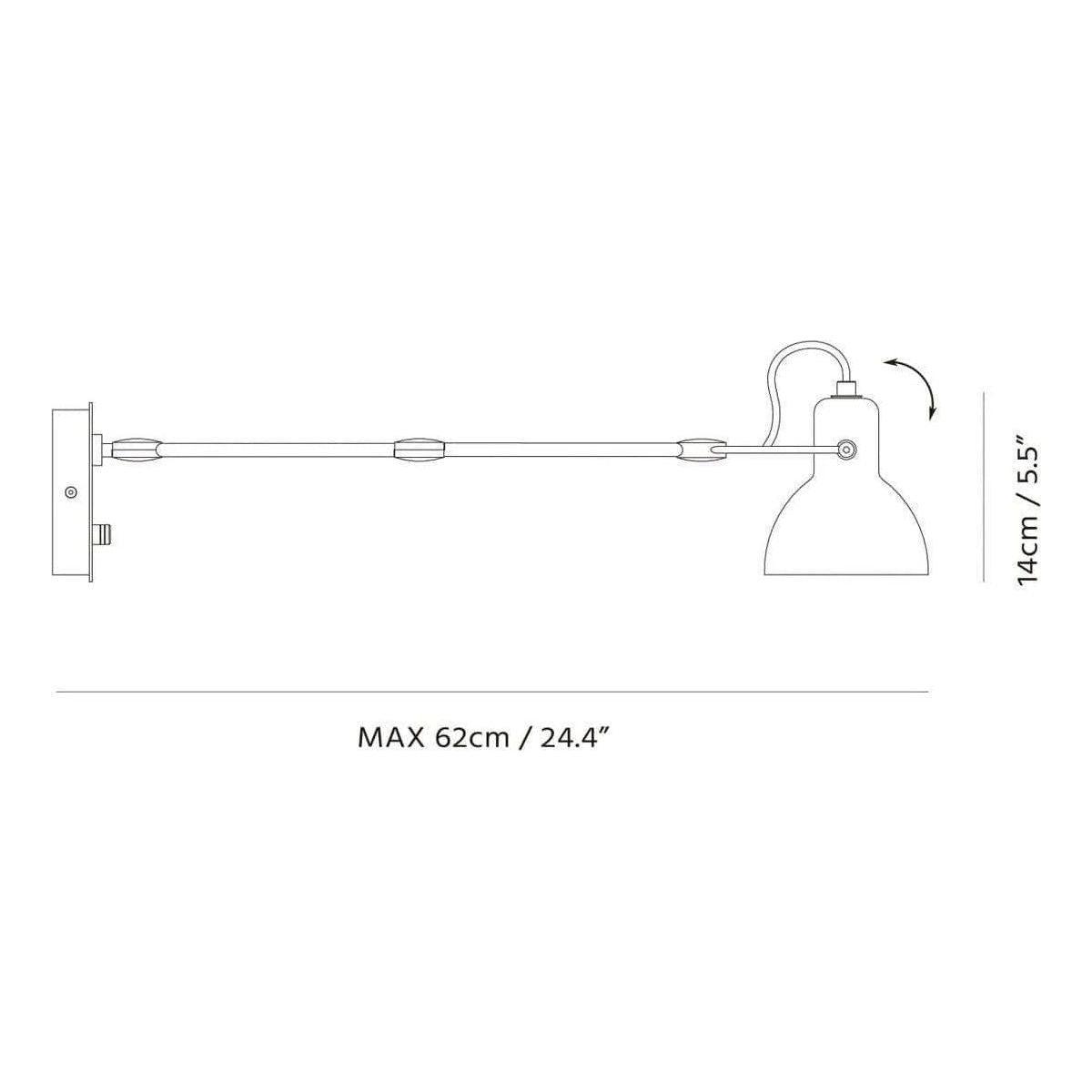 Seed Design - Laito mini Wall Lamp Large - SQ-793MWA-BK - Canada Light Shop