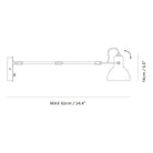 Seed Design - Laito mini Wall Lamp Large - SQ-793MWA-BK - Canada Light Shop