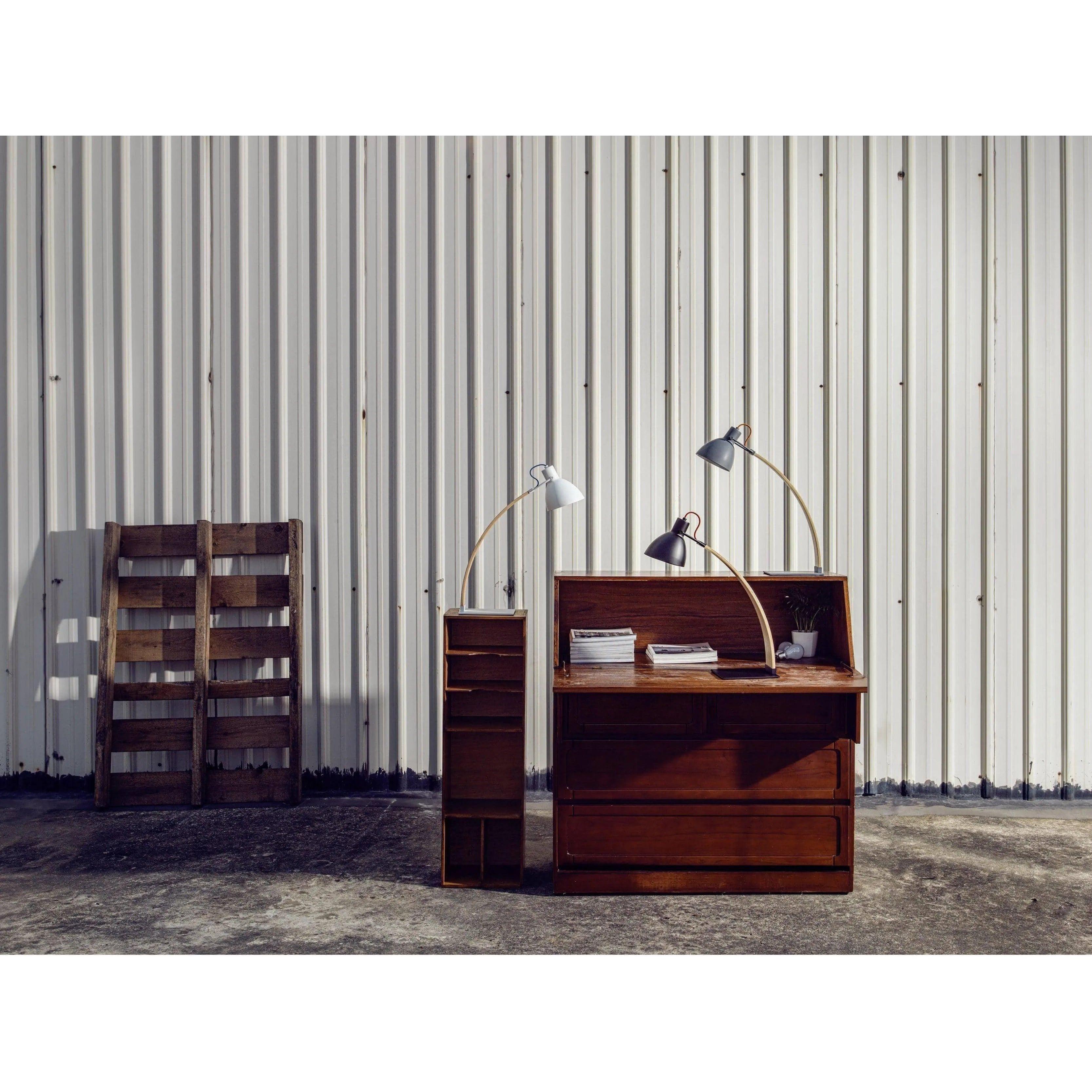 Seed Design - Laito Wood Table Lamp - SQ-893DWR-DGY - Canada Light Shop
