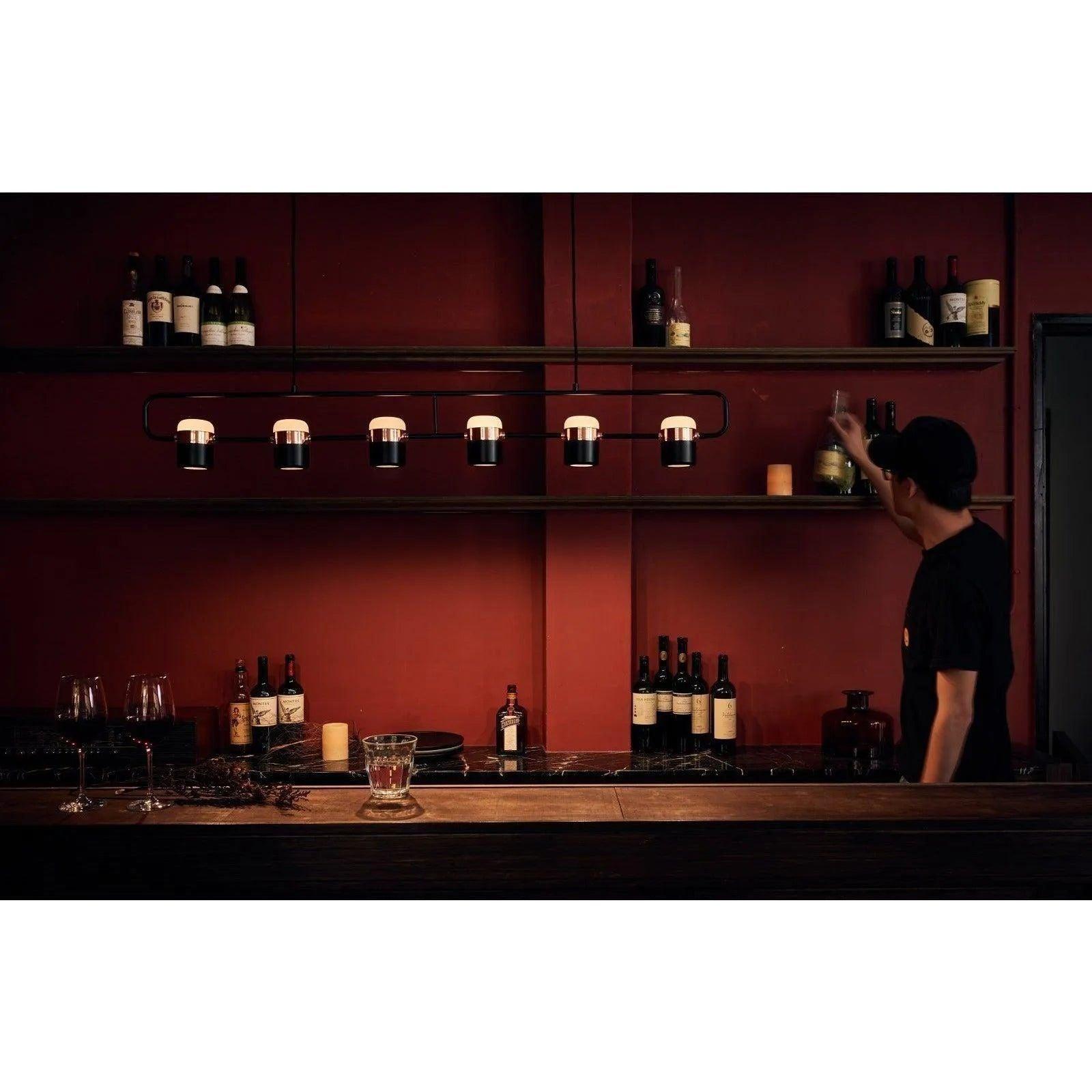 Seed Design - Ling Pendant Light 6 - SLD-80PF6-BK - Canada Light Shop