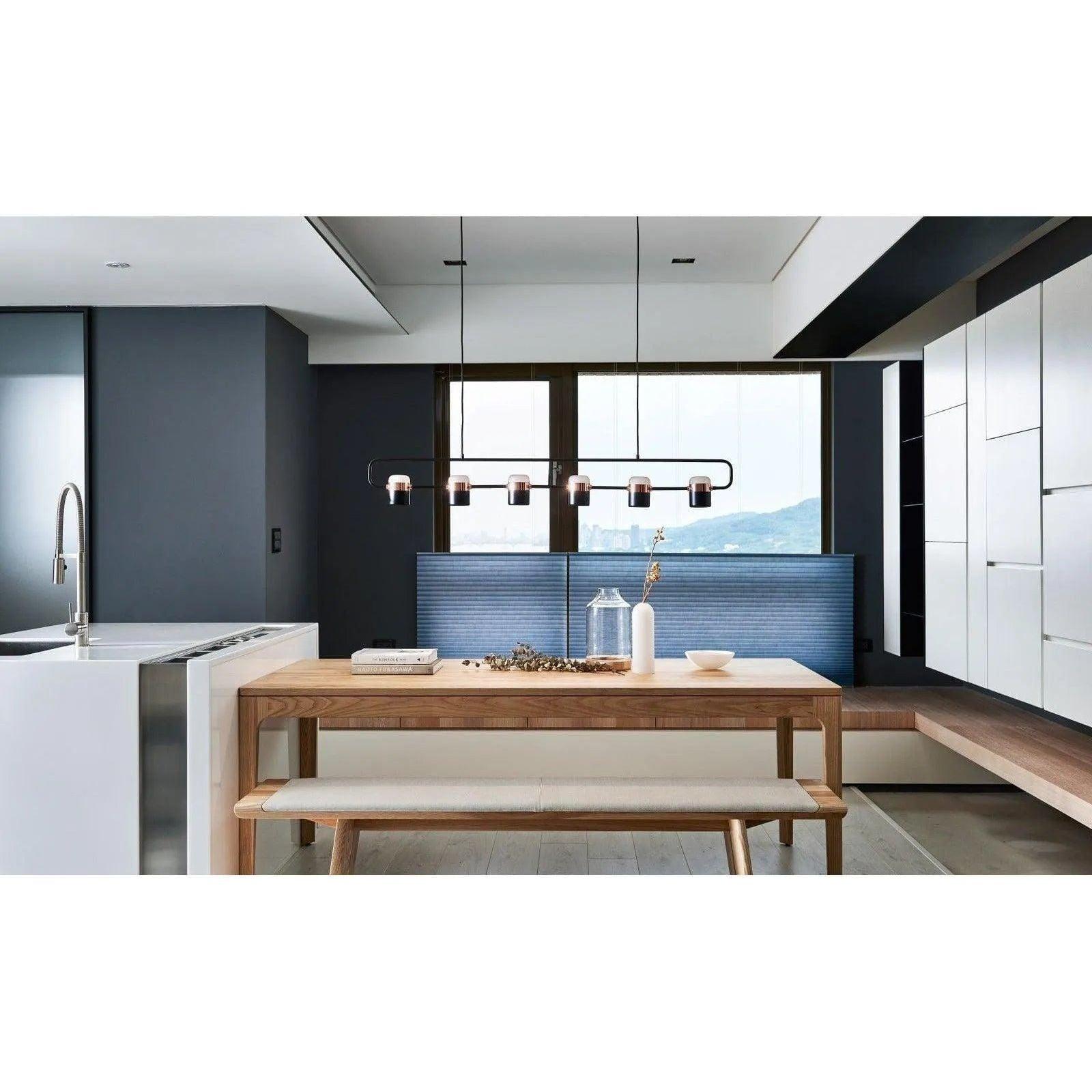 Seed Design - Ling Pendant Light 6 - SLD-80PF6-BK - Canada Light Shop