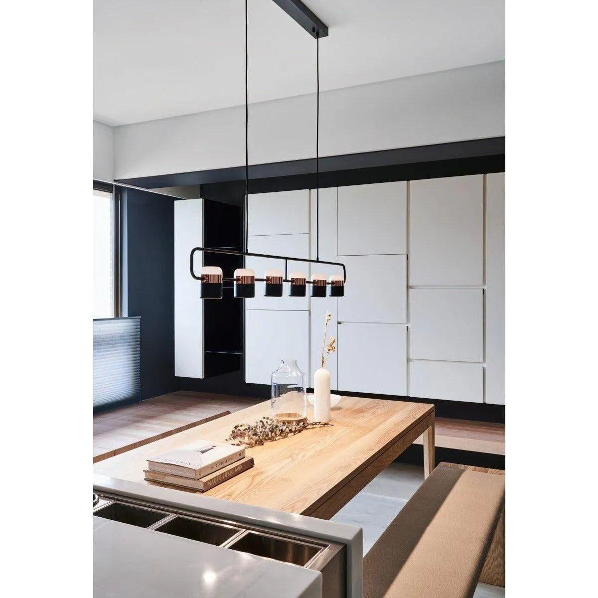 Seed Design - Ling Pendant Light 6 - SLD-80PF6-BK - Canada Light Shop