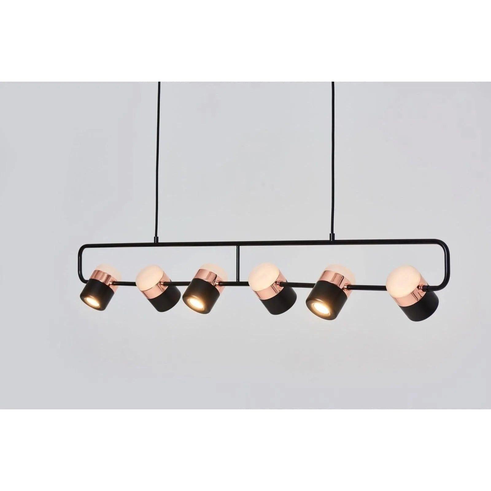 Seed Design - Ling Pendant Light 6 - SLD-80PF6-BK - Canada Light Shop