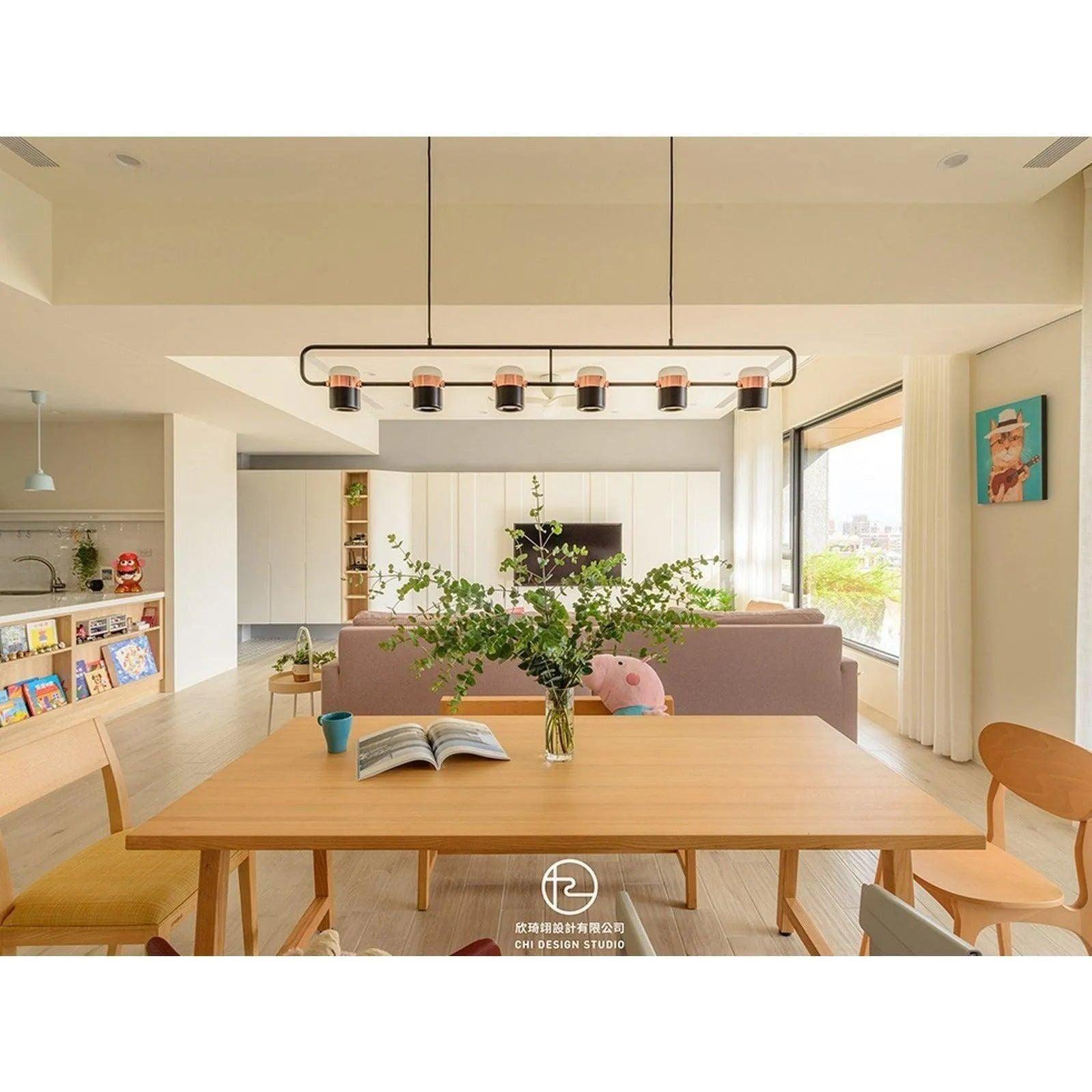 Seed Design - Ling Pendant Light 6 - SLD-80PF6-BK - Canada Light Shop