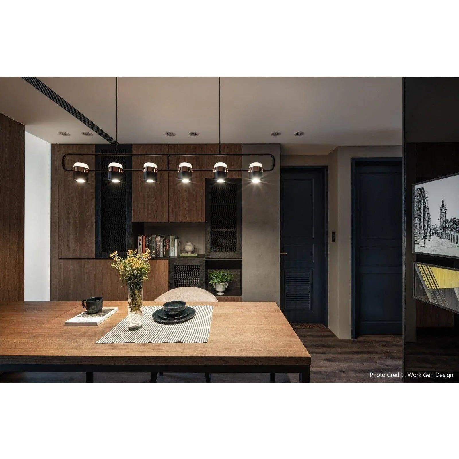 Seed Design - Ling Pendant Light 6 - SLD-80PF6-BK - Canada Light Shop