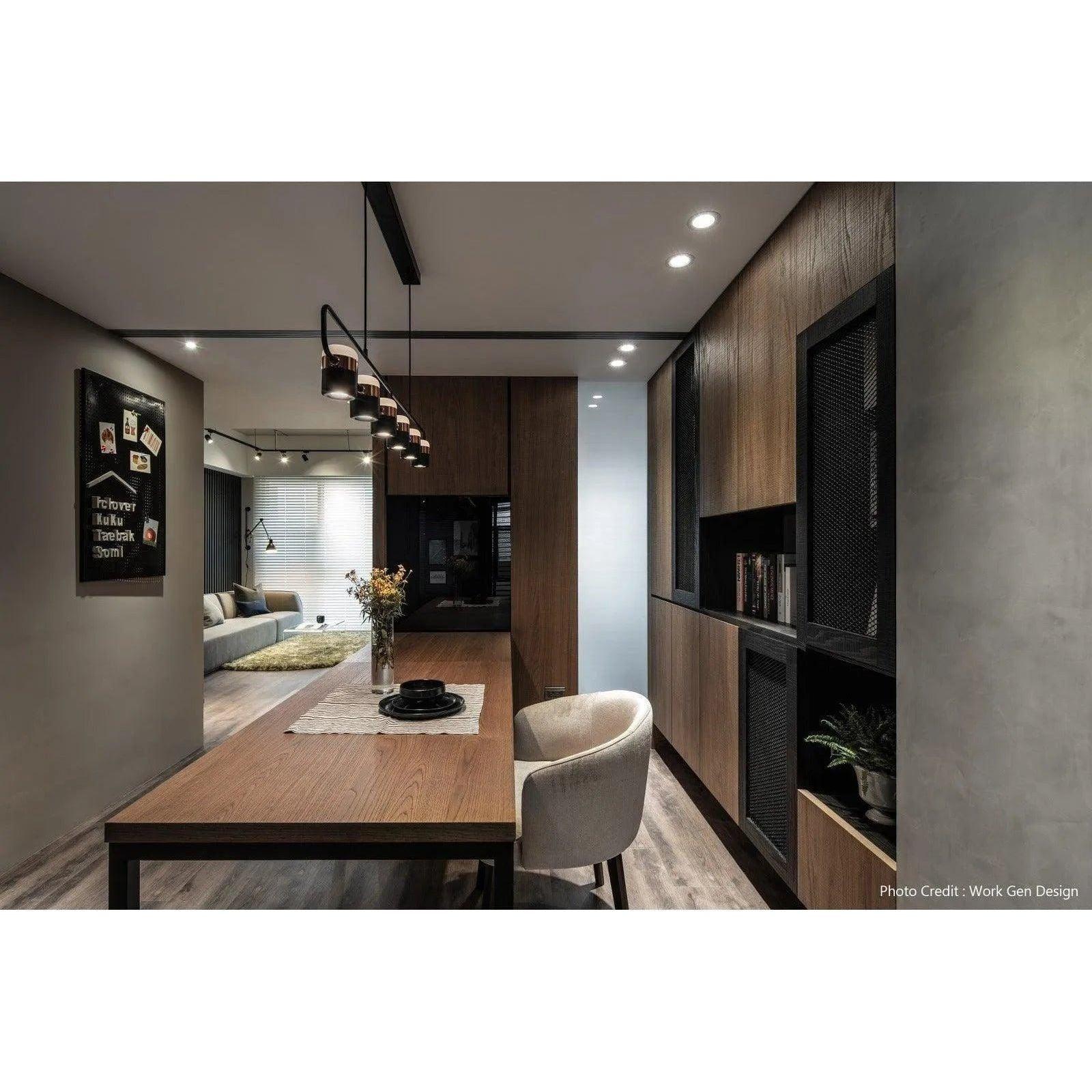 Seed Design - Ling Pendant Light 6 - SLD-80PF6-BK - Canada Light Shop