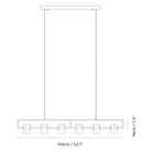 Seed Design - Ling Pendant Light 6 - SLD-80PF6-BK - Canada Light Shop