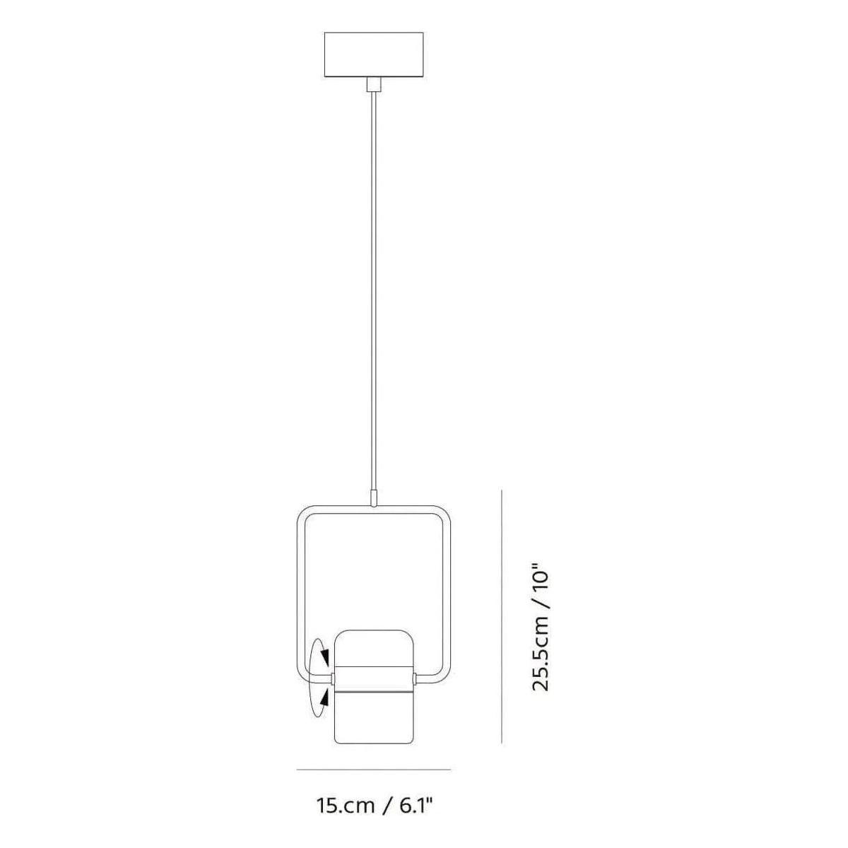 Seed Design - Ling Pendant Light Single V - SLD-80PV-BK - Canada Light Shop