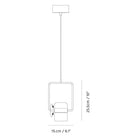 Seed Design - Ling Pendant Light Single V - SLD-80PV-BK - Canada Light Shop