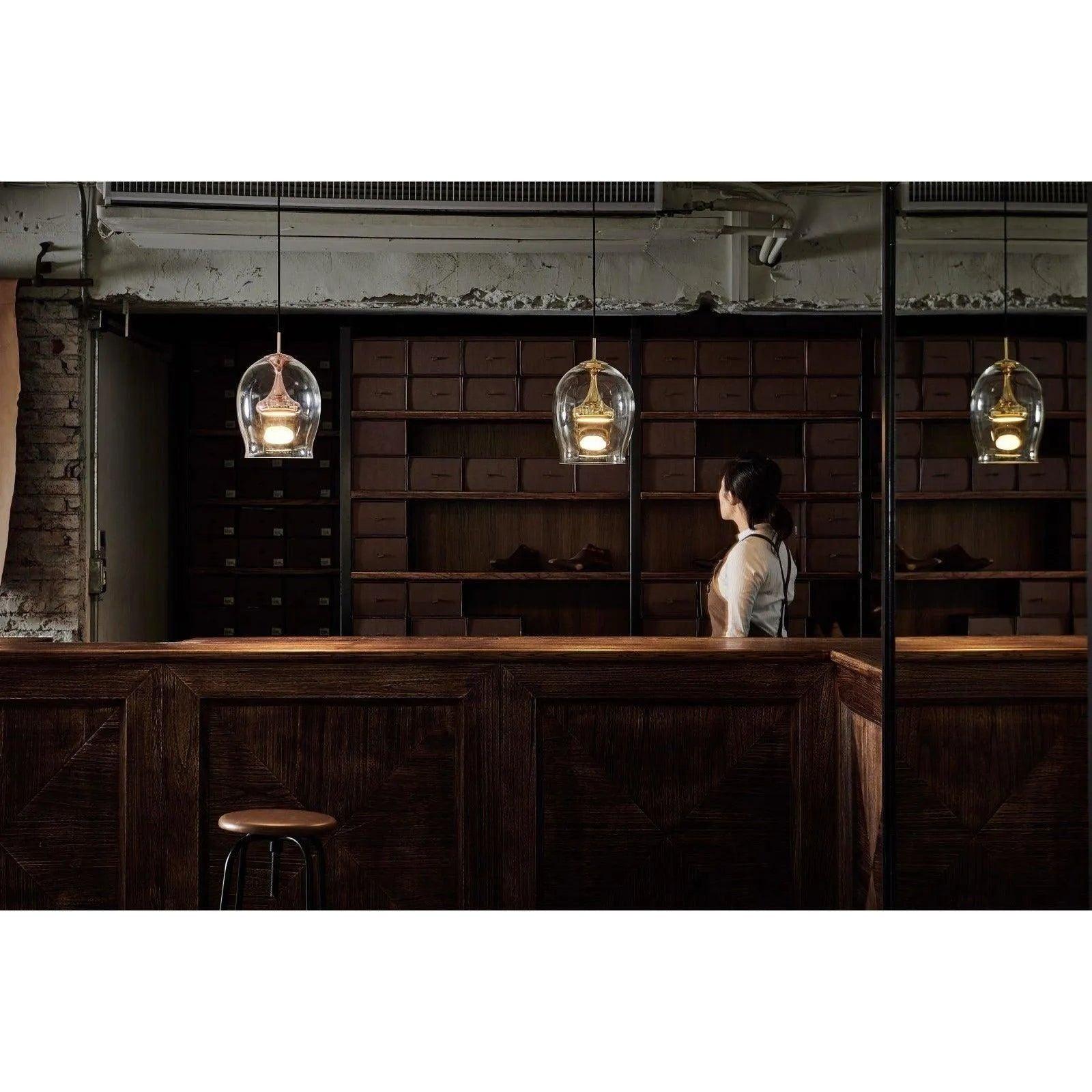 Seed Design - Moai Pendant Light - SLD-201P-BRS - Canada Light Shop