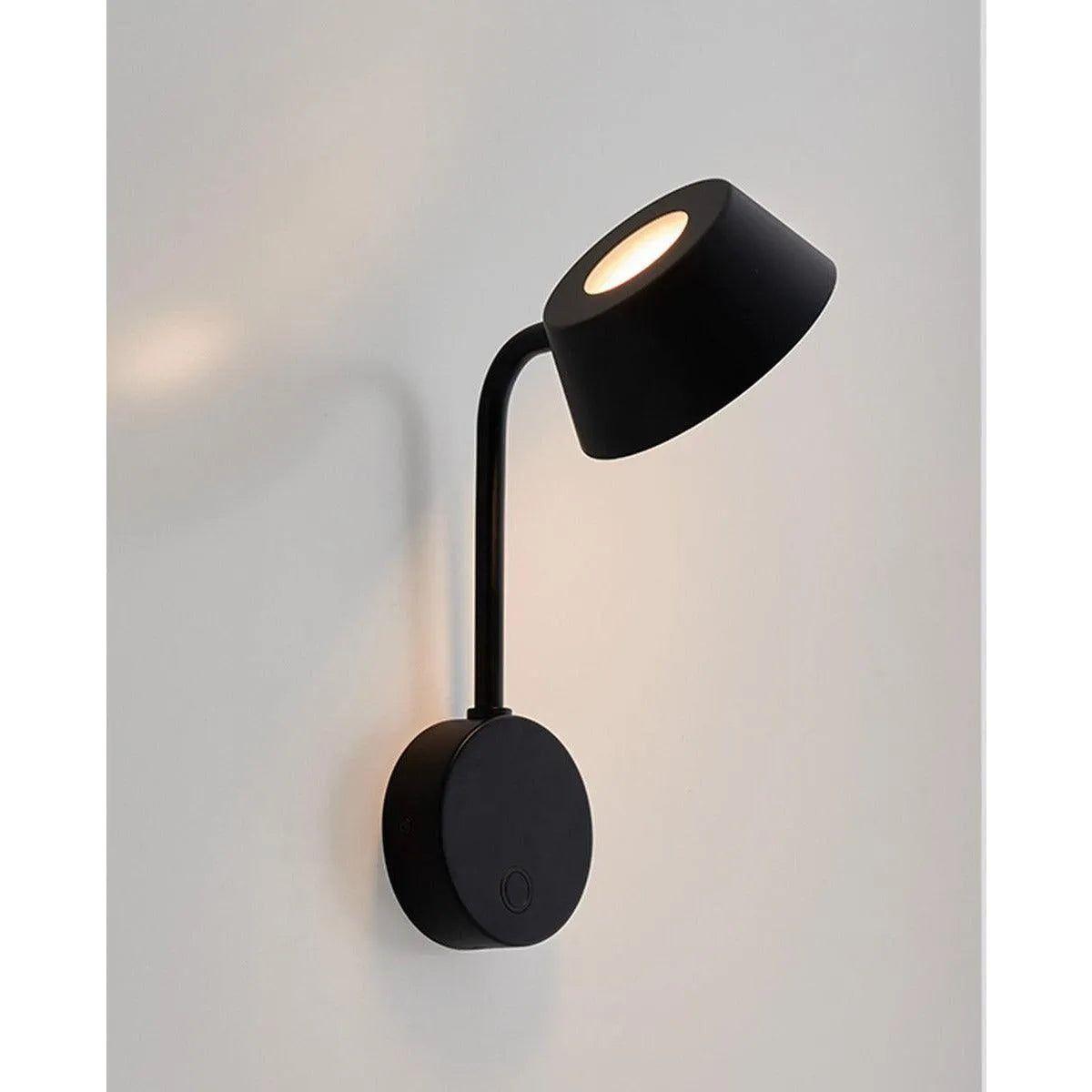 Seed Design - OLO Arm Wall Lamp - SLD-130WUTE-BK - Canada Light Shop