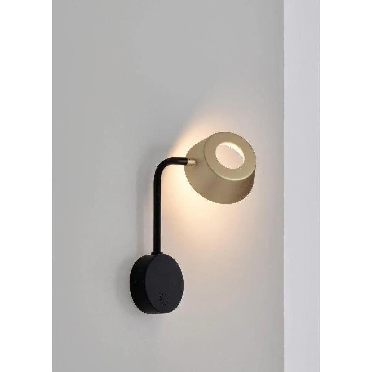 Seed Design - OLO Arm Wall Lamp - SLD-130WUTE-BK - Canada Light Shop