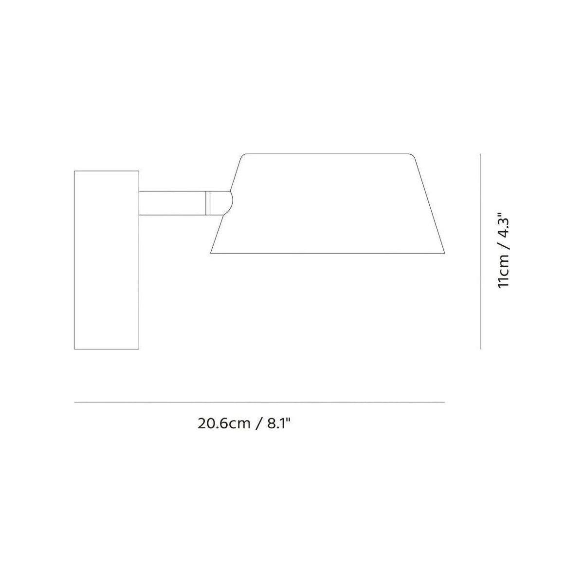 Seed Design - OLO Wall Lamp - SLD-130WRTE-BK - Canada Light Shop