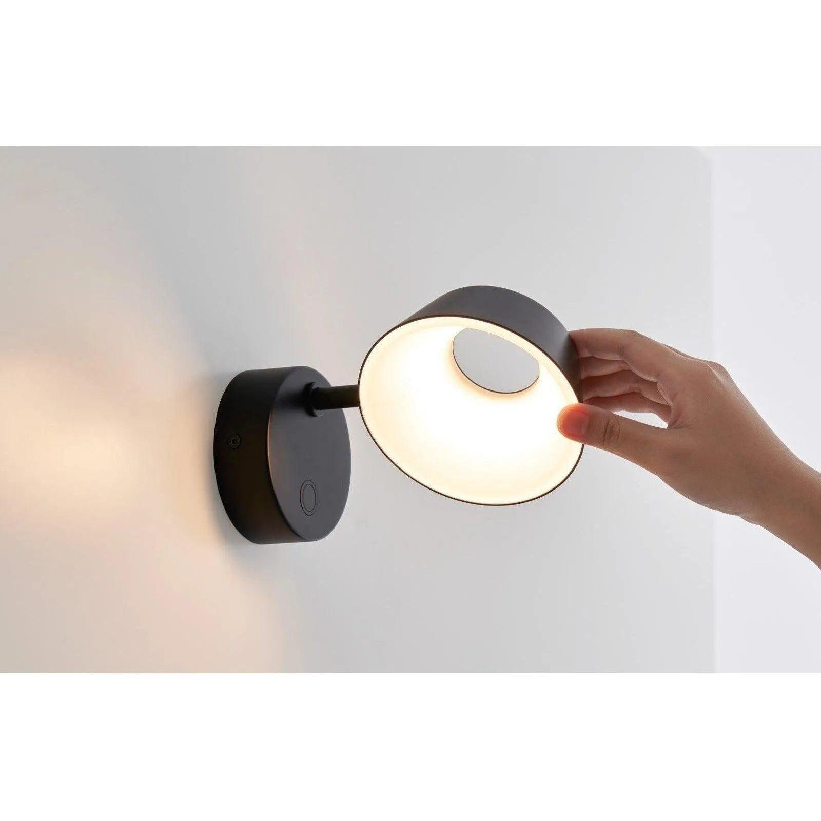 Seed Design - OLO Wall Lamp - SLD-130WRTE-BK - Canada Light Shop