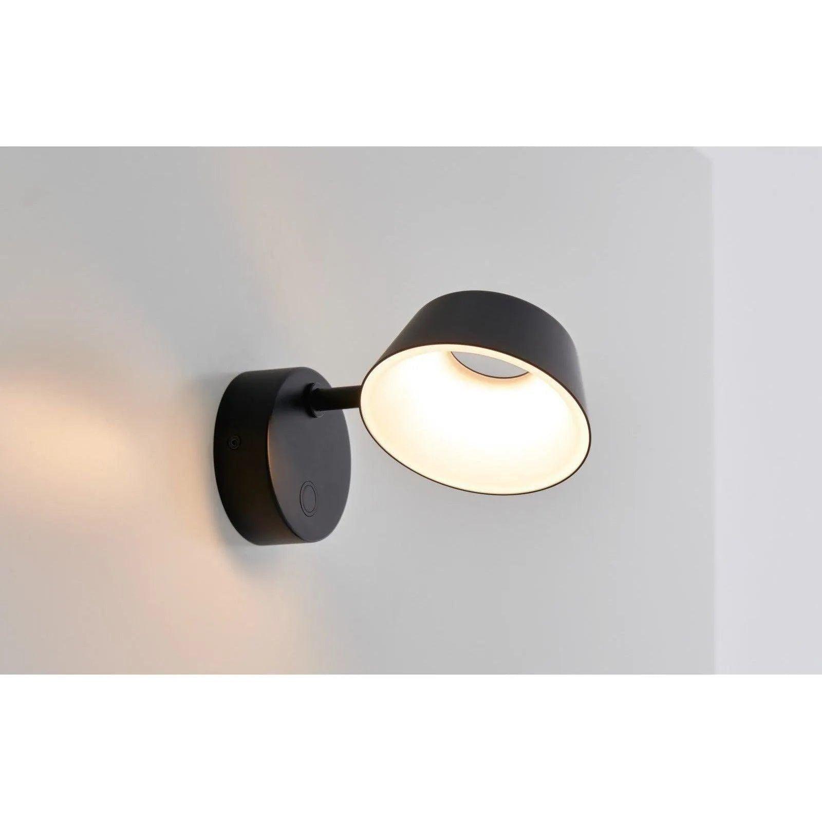 Seed Design - OLO Wall Lamp - SLD-130WRTE-BK - Canada Light Shop