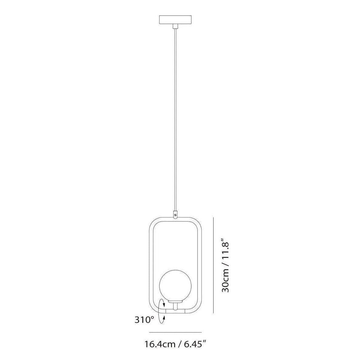 Seed Design - Sircle Pendant Light - SG-100PV-BLK - Canada Light Shop