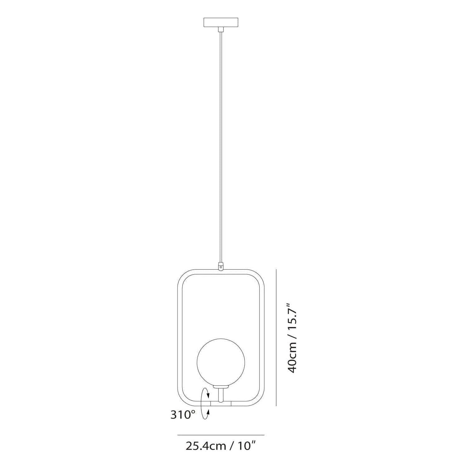 Seed Design - Sircle Pendant Light - SG-100PV-BLK - Canada Light Shop