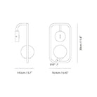 Seed Design - Sircle Wall Lamp - SG-100WV-BLK - Canada Light Shop